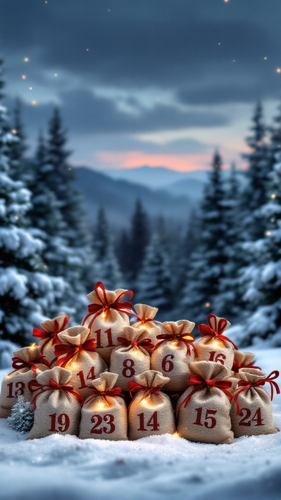 Adventskalender 2026 - 24 Originalgrössen in kleinen Geschenken verpackt