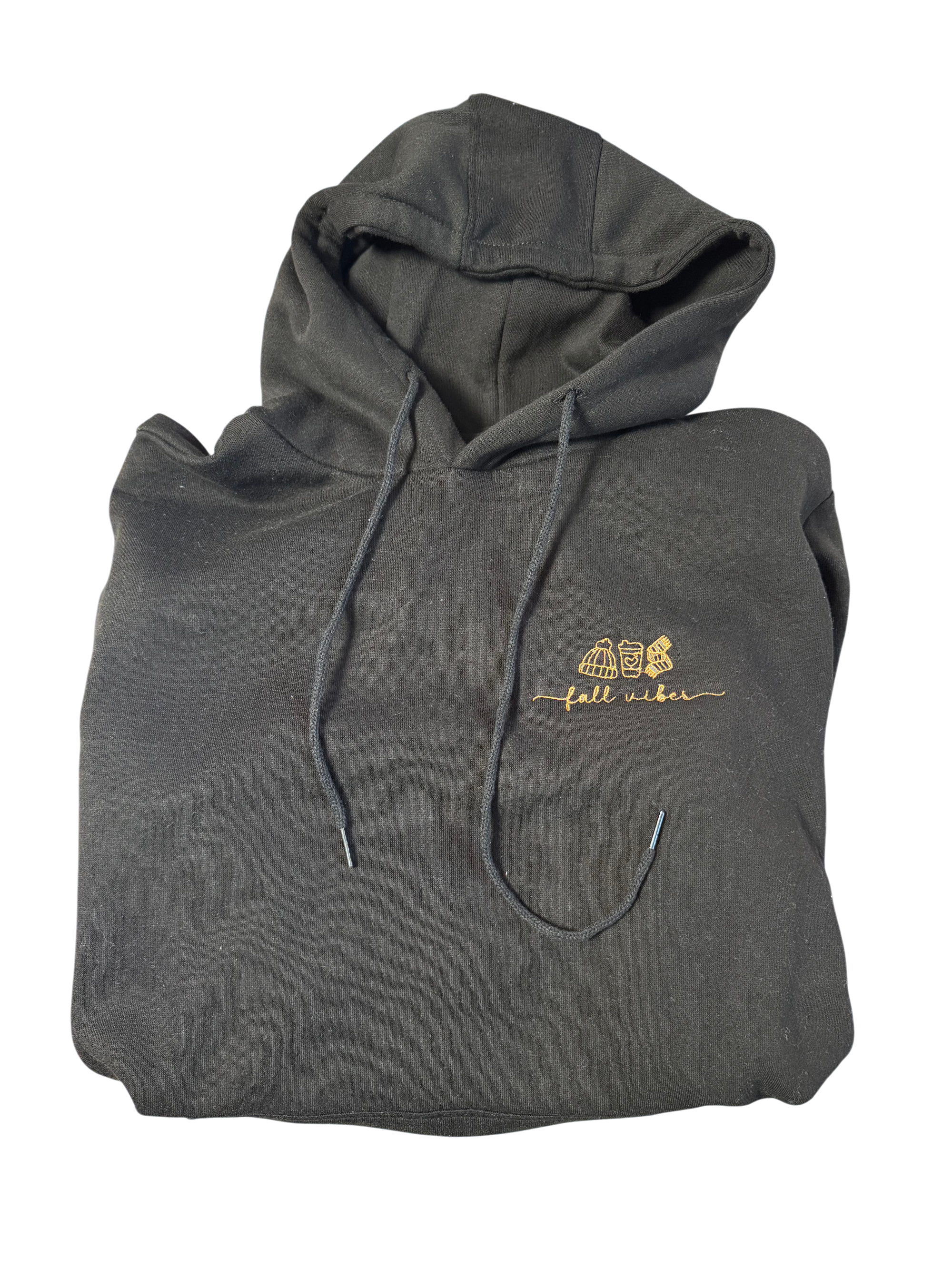 Jogginganzug Set Schwarz mit "Fall Vibes" in Gold