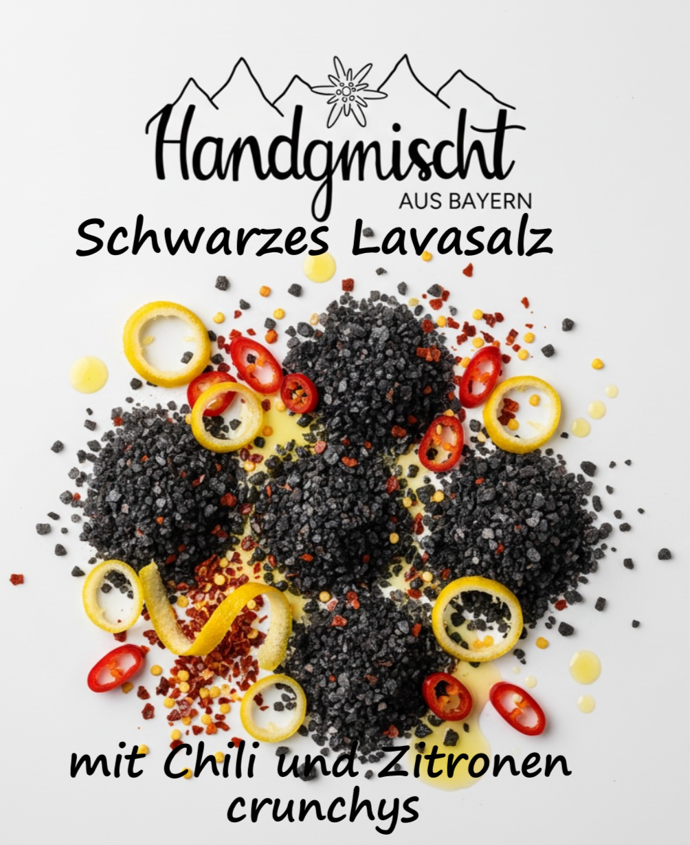 Hawaiianisches Lavasalz mit Zitrone und Chili