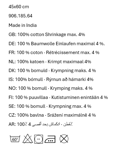 Geschirrhandtuch mit herbstlichem Aufdruck - 45 x 60cm