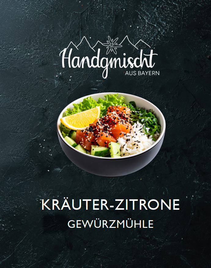Grobe Mischung - Kräuter-Zitronen Mischung mit Mühle