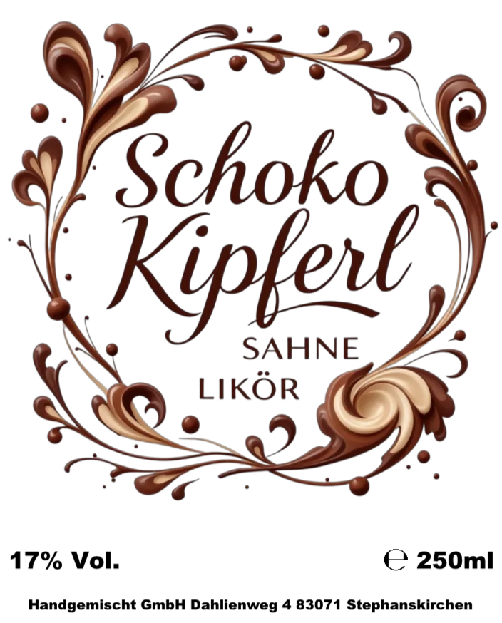 Schoko Kipferl Likör 17% vol