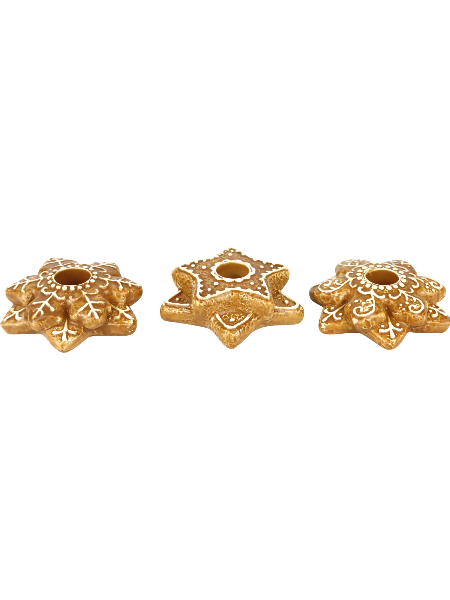 Kerzenleuchter Ginger Joy 3er Set - ø 10 x 3 cm